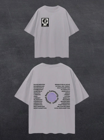 UNITED RAVE KINGDOM UNISEX TEE - BACK PRINT (multiple colours)
