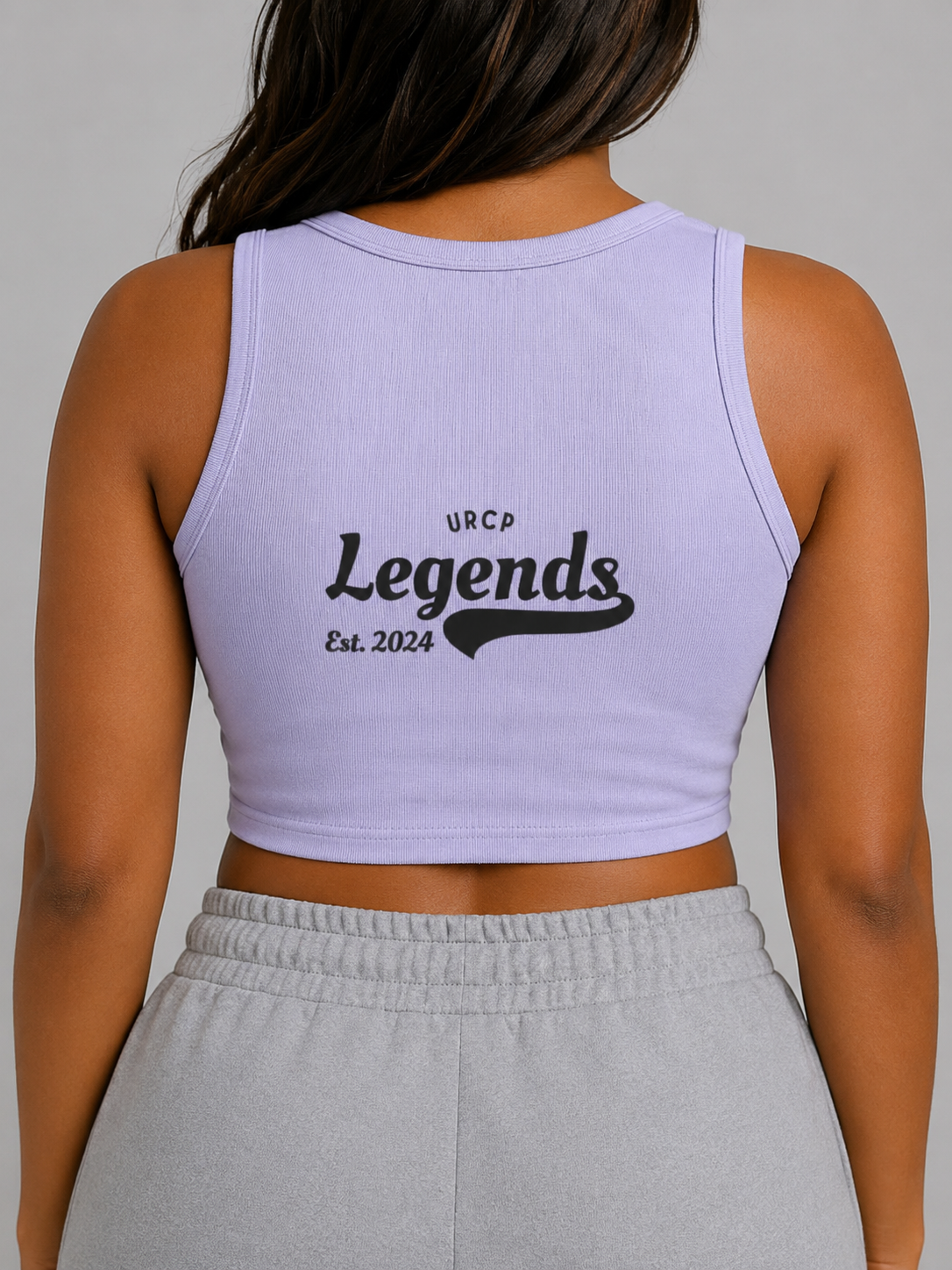 URCP LEGENDS CREWNECK CROP TOP (back design)