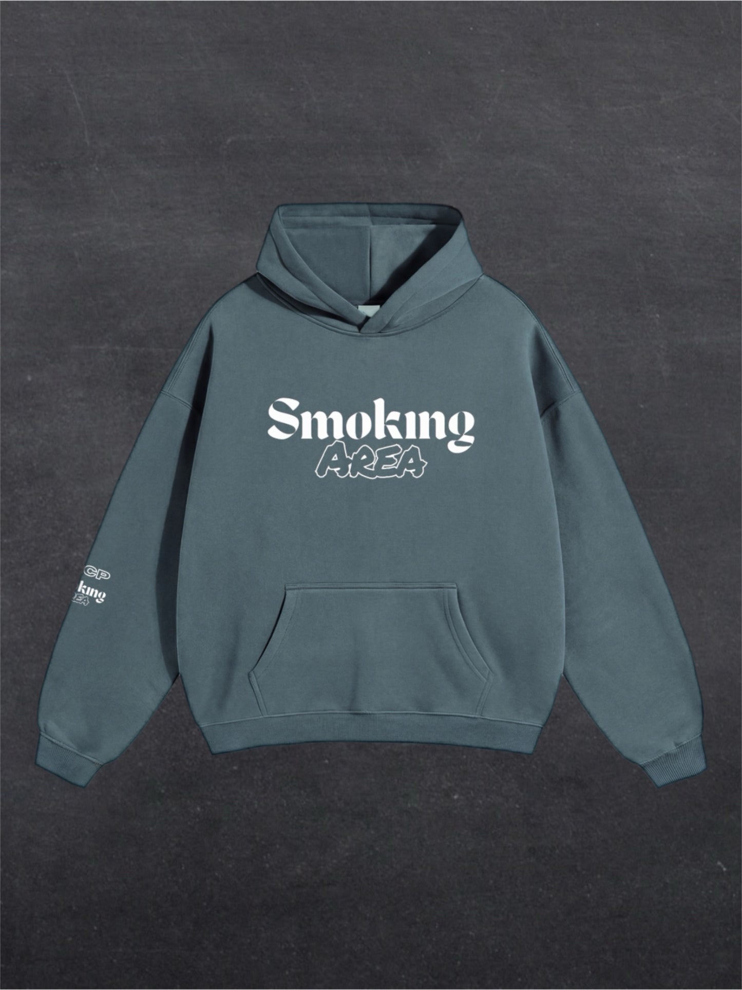 DARK SMOKING AREA UNISEX HOODIE - FRONT PRINT (multiple colours)