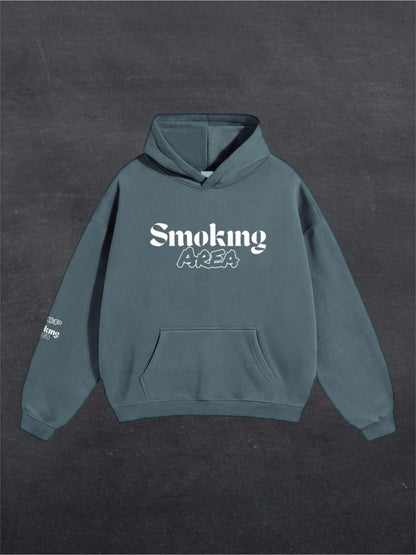 DARK SMOKING AREA UNISEX HOODIE - FRONT PRINT (multiple colours)