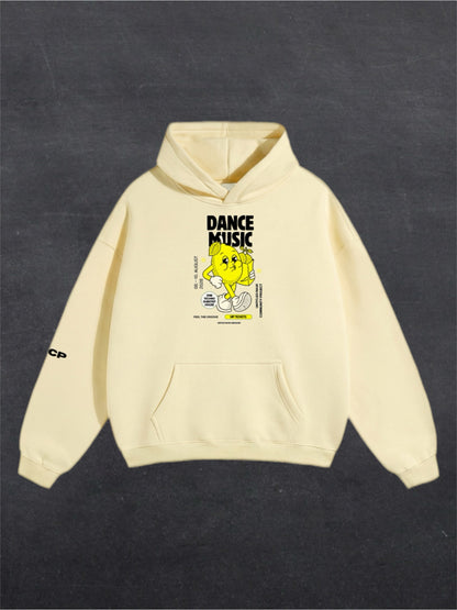 DANCE MUSIC UNISEX HOODIE - FRONT PRINT (multiple colours)