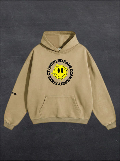 URCP SMILEY UNISEX HOODIE - FRONT PRINT (multiple colours)