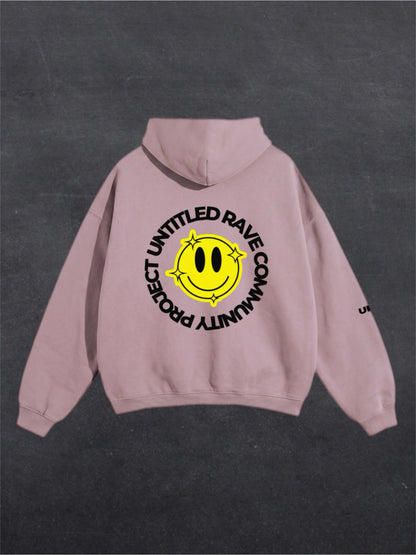 URCP SMILEY UNISEX HOODIE - BACK PRINT (multiple colours)