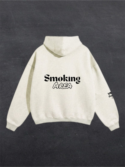 LIGHT SMOKING AREA UNISEX HOODIE - BACK PRINT (multiple colours)