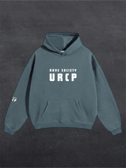 RAVE SOCIETY URCP UNISEX HOODIE - FRONT PRINT (multiple colours)