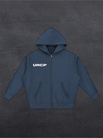 SMOKING AREA UNISEX ZIP UP HOODIE - BACK PRINT (multiple colours)