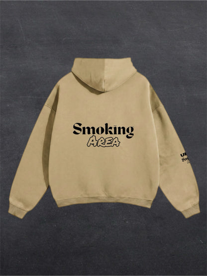LIGHT SMOKING AREA UNISEX HOODIE - BACK PRINT (multiple colours)