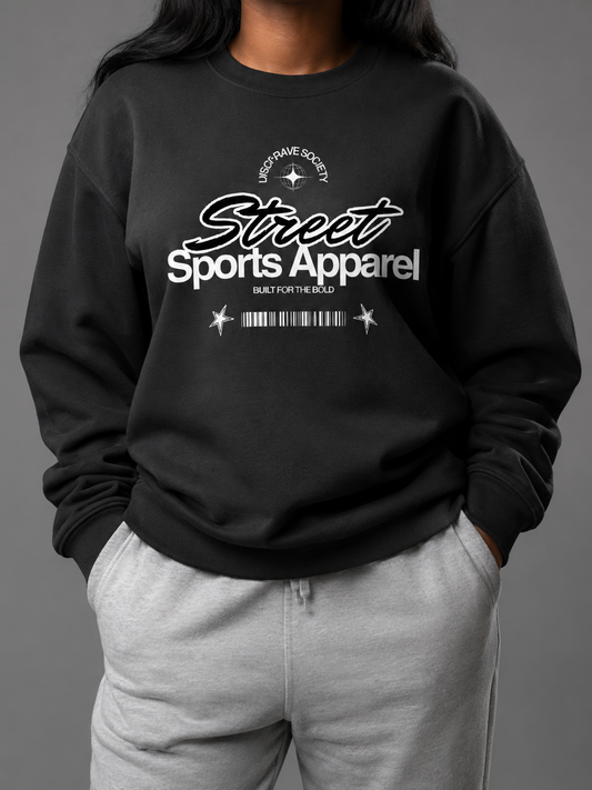 SPORTS APPAREL UNISEX SWEATSHIRT (front design)