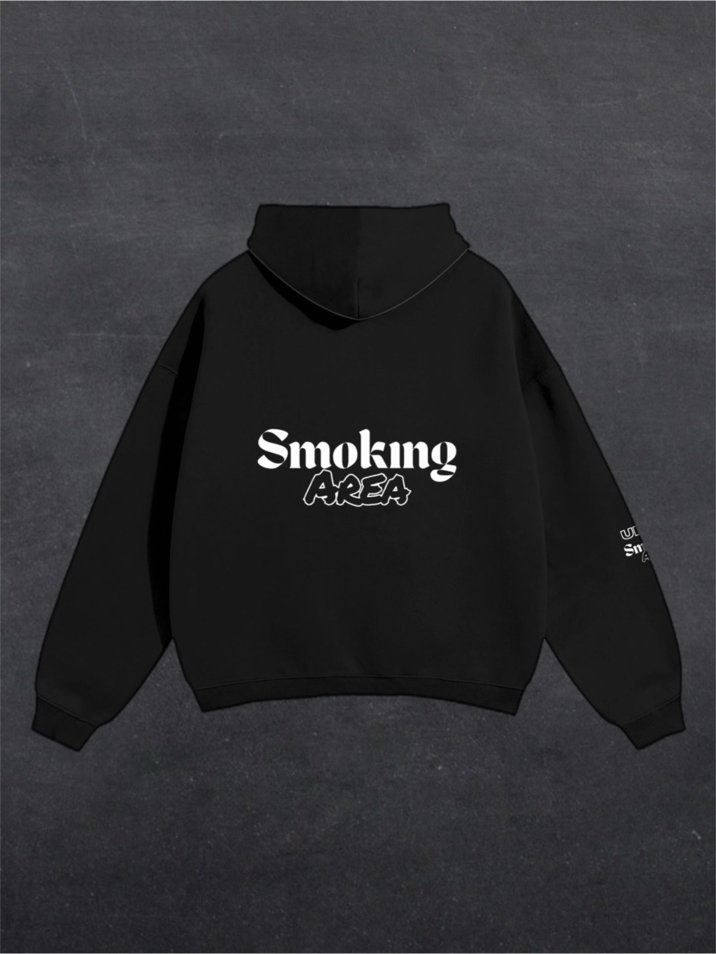 DARK SMOKING AREA UNISEX HOODIE - BACK PRINT (multiple colours)