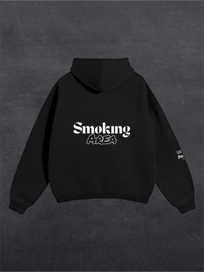 DARK SMOKING AREA UNISEX HOODIE - BACK PRINT (multiple colours)