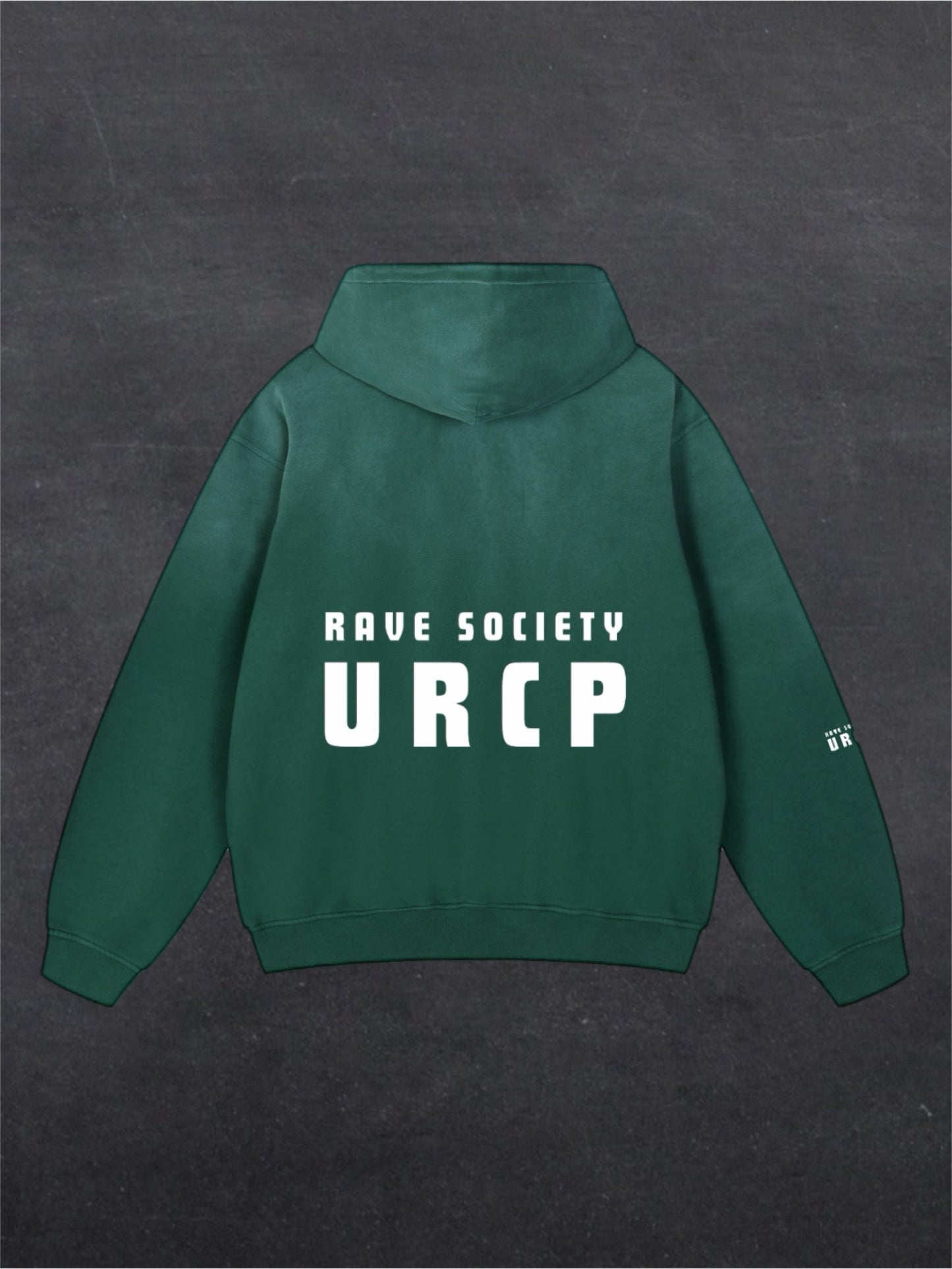 URCP Rave Society Unisex Fade Hoodie - BACK PRINT (multiple colours)