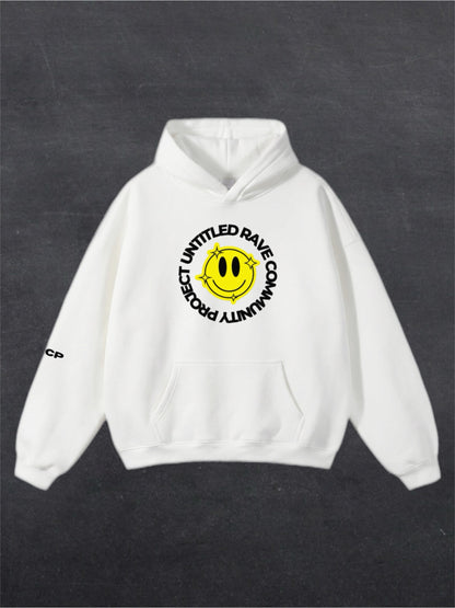 URCP SMILEY UNISEX HOODIE - FRONT PRINT (multiple colours)