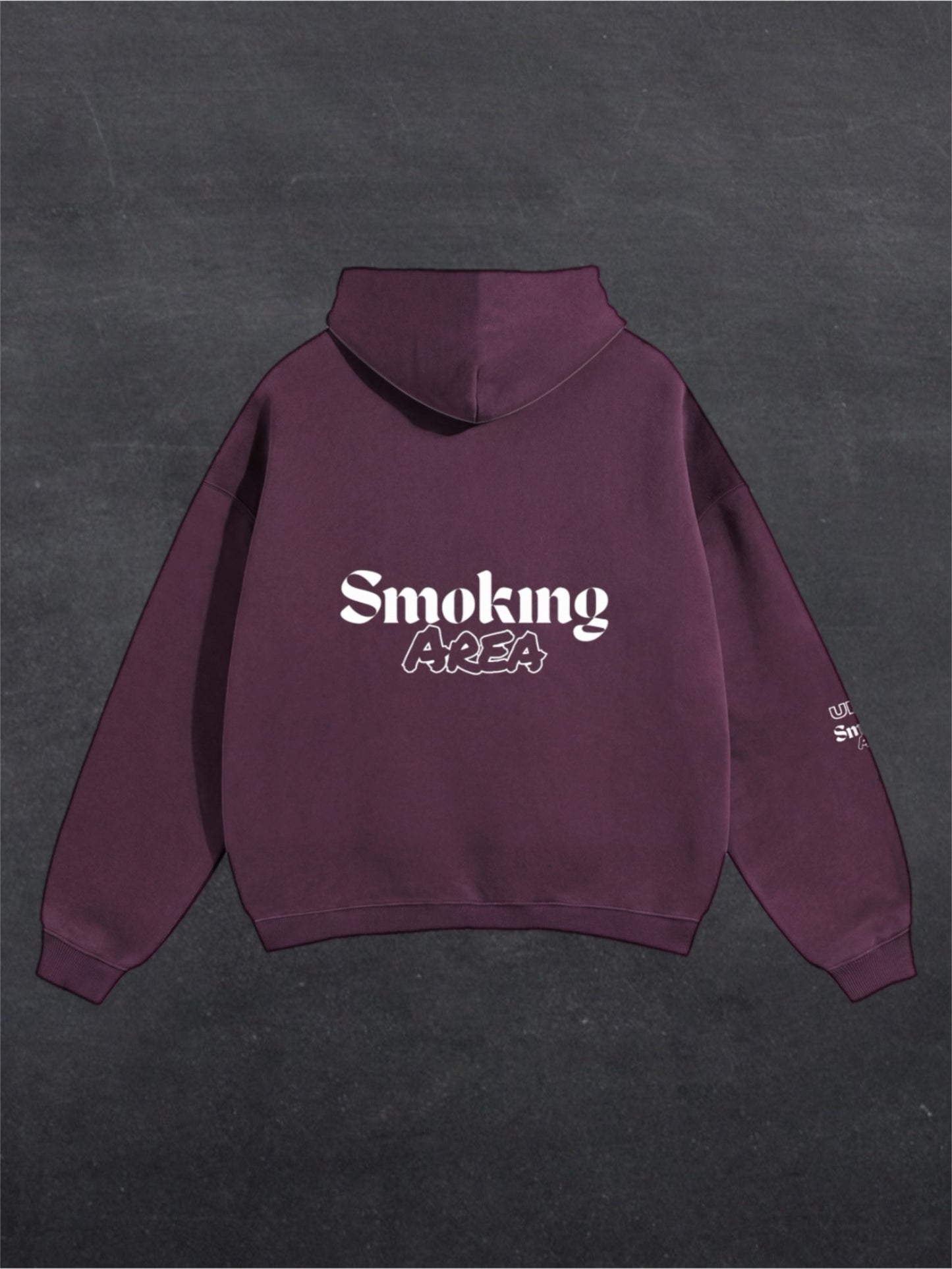 DARK SMOKING AREA UNISEX HOODIE - BACK PRINT (multiple colours)