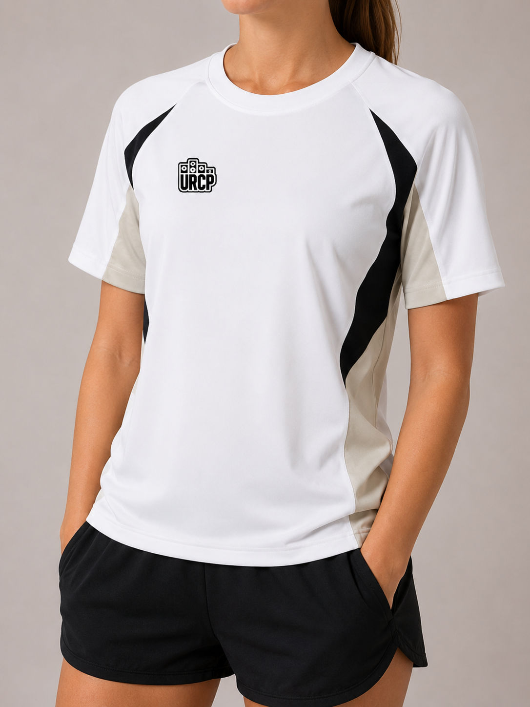 URCP LOGO UNISEX COLOUR BLOCK TOP (back design)