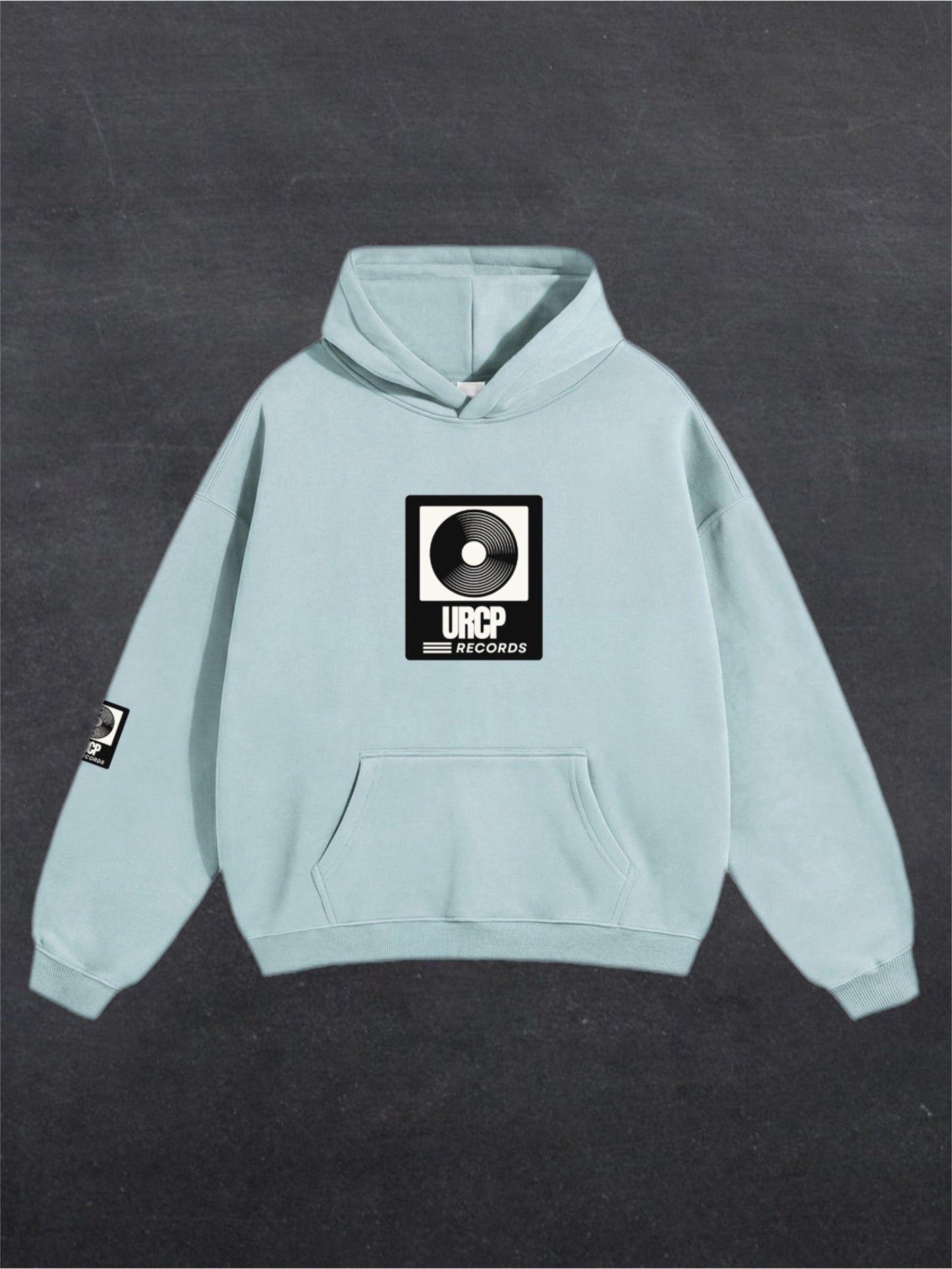 URCP RECORDS UNISEX HOODIE - FRONT PRINT (multiple colours)