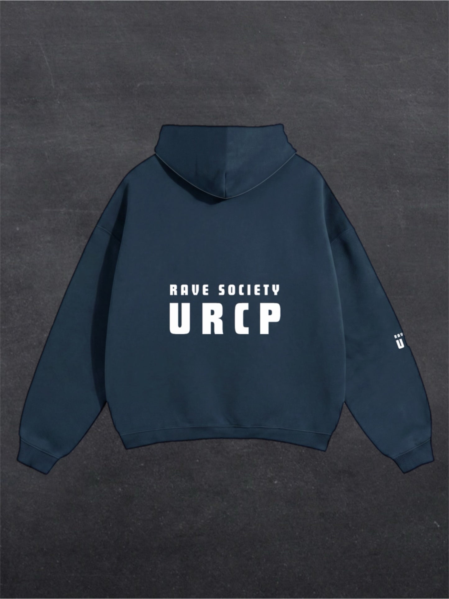 RAVE SOCIETY URCP UNISEX HOODIES - BACK PRINT (multiple colours)