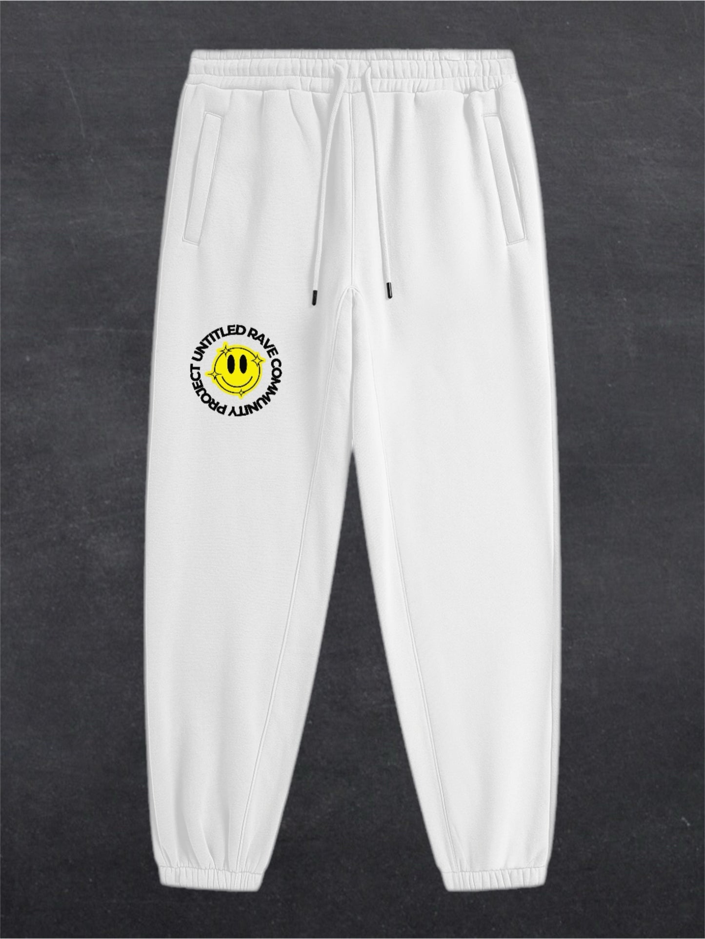 URCP SMILEY UNISEX FLEECE JOGGERS (multiple colours)