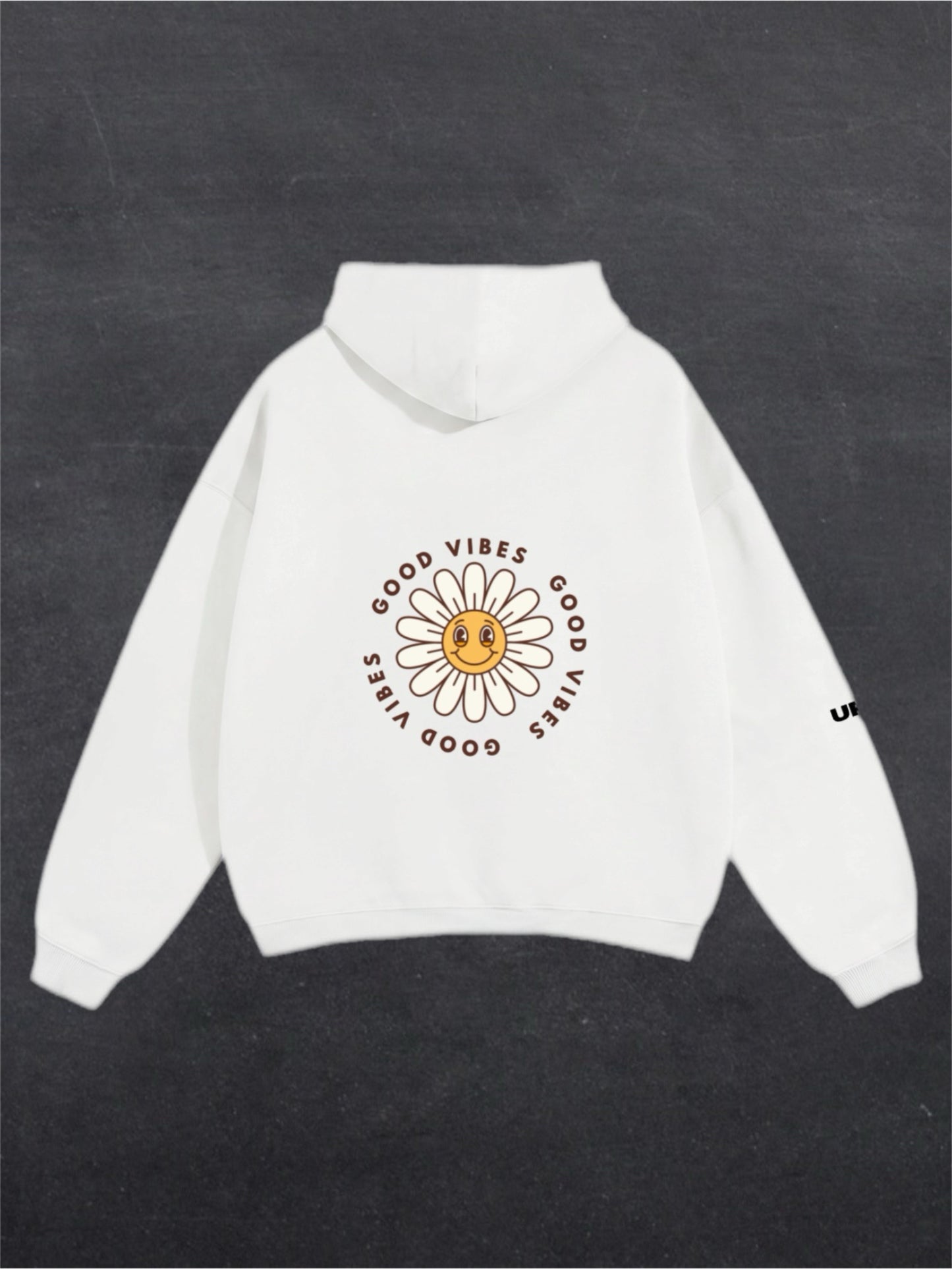 GOOD VIBES UNISEX HOODIE - BACK PRINT (multiple colours)