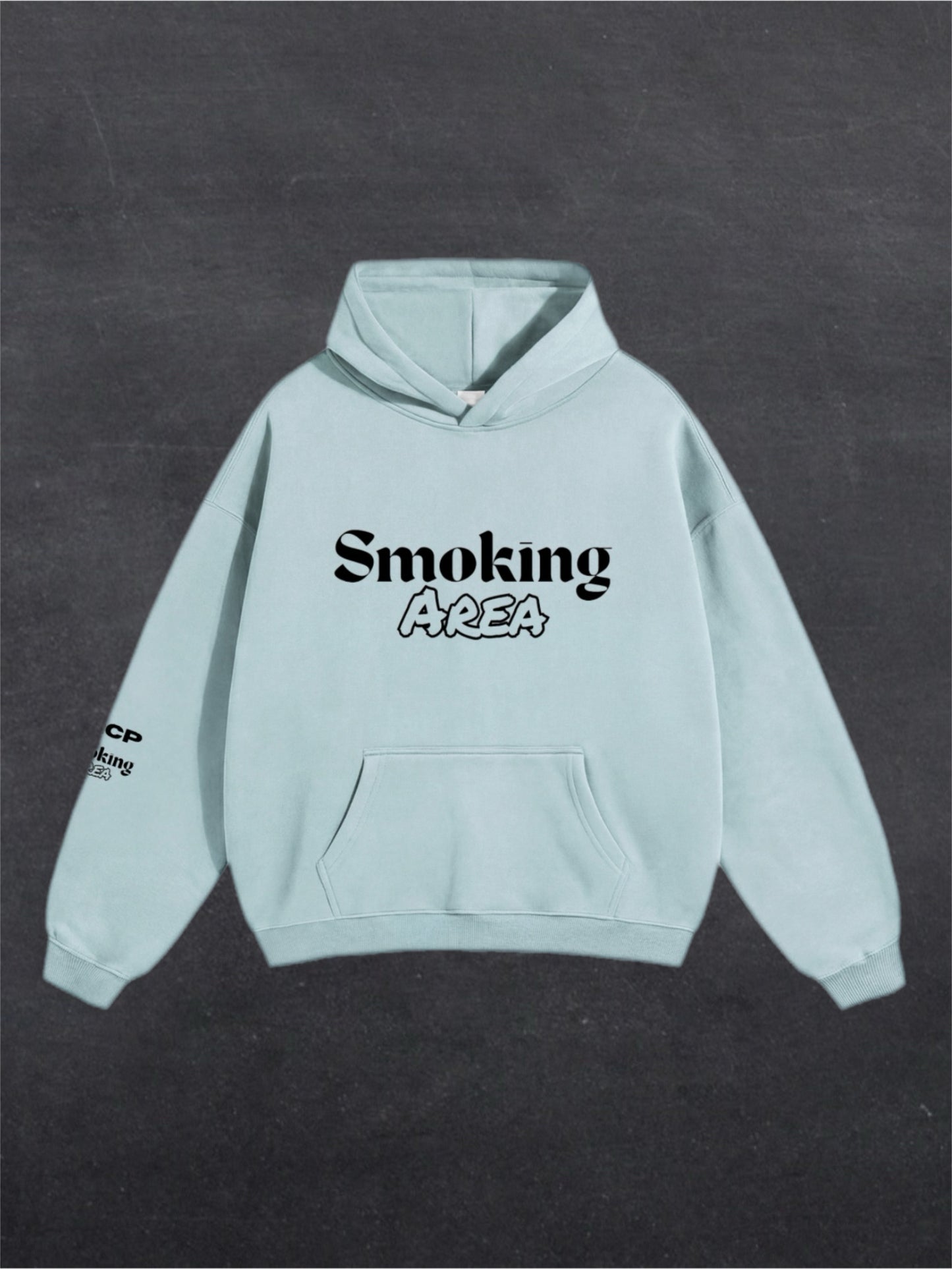 LIGHT SMOKING AREA UNISEX HOODIE - FRONT PRINT (multiple colours)