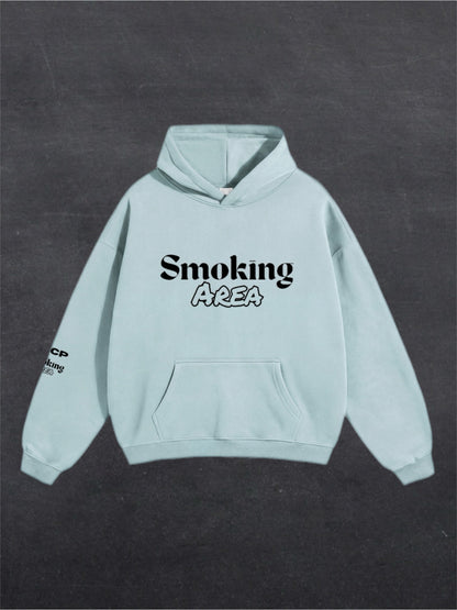 LIGHT SMOKING AREA UNISEX HOODIE - FRONT PRINT (multiple colours)