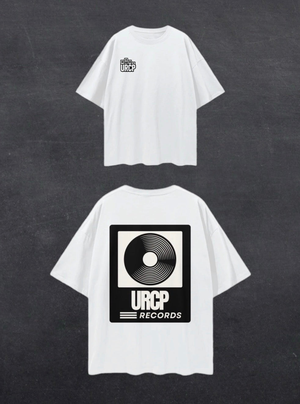 URCP RECORDS UNISEX TEE - BACK PRINT (multiple colours)