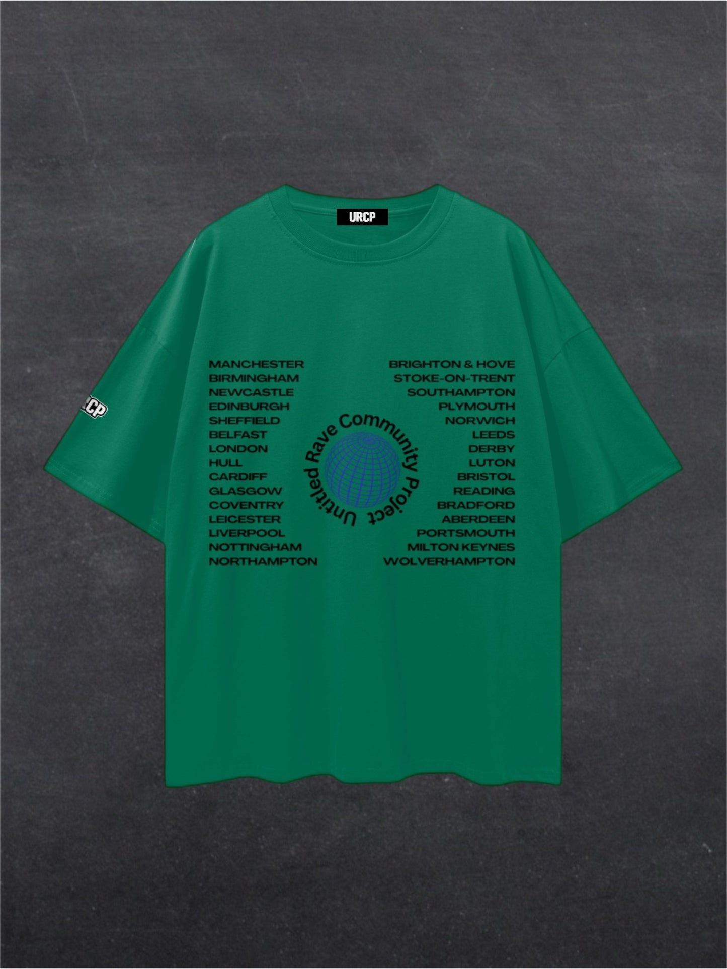 UNITED RAVE KINGDOM UNISEX TEE - FRONT PRINT (multiple colours)