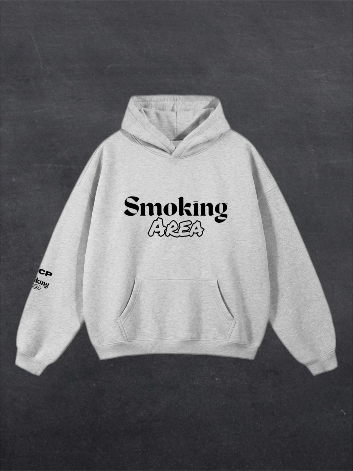 LIGHT SMOKING AREA UNISEX HOODIE - FRONT PRINT (multiple colours)