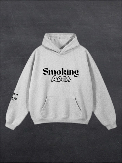 LIGHT SMOKING AREA UNISEX HOODIE - FRONT PRINT (multiple colours)