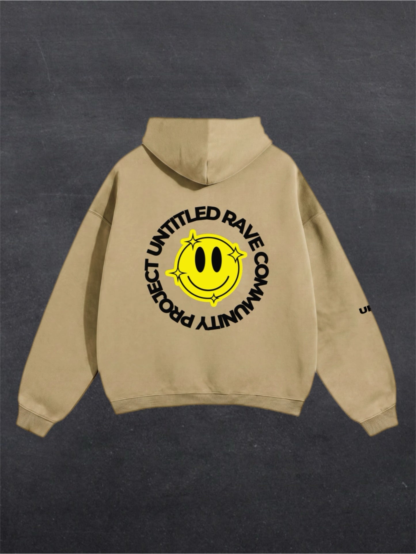 URCP SMILEY UNISEX HOODIE - BACK PRINT (multiple colours)