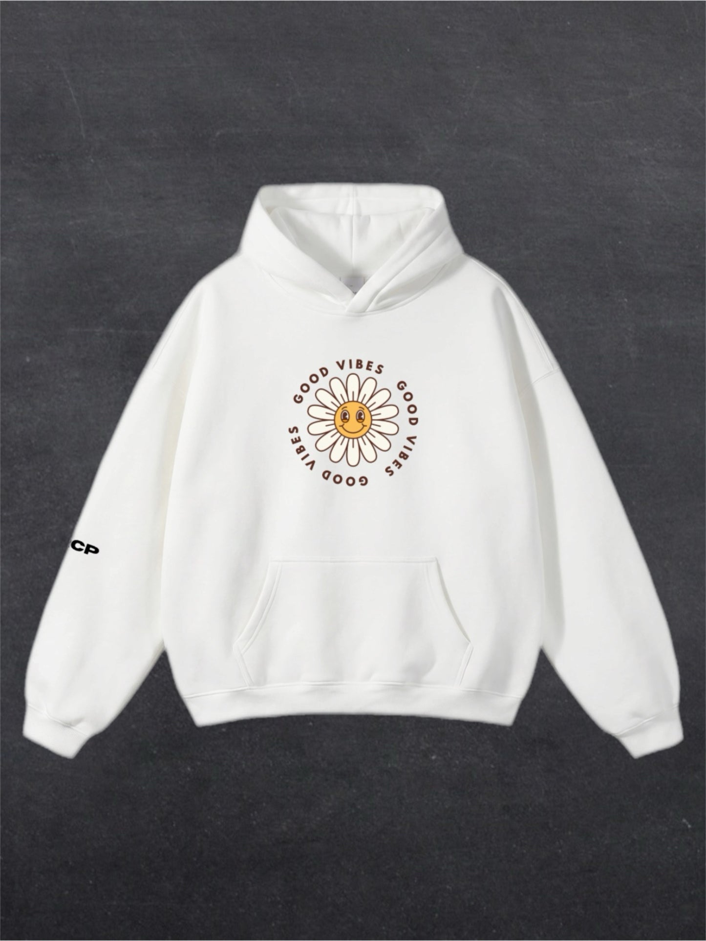 GOOD VIBES UNISEX HOODIE - FRONT PRINT (multiple colours)