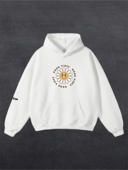 GOOD VIBES UNISEX HOODIE - FRONT PRINT (multiple colours)
