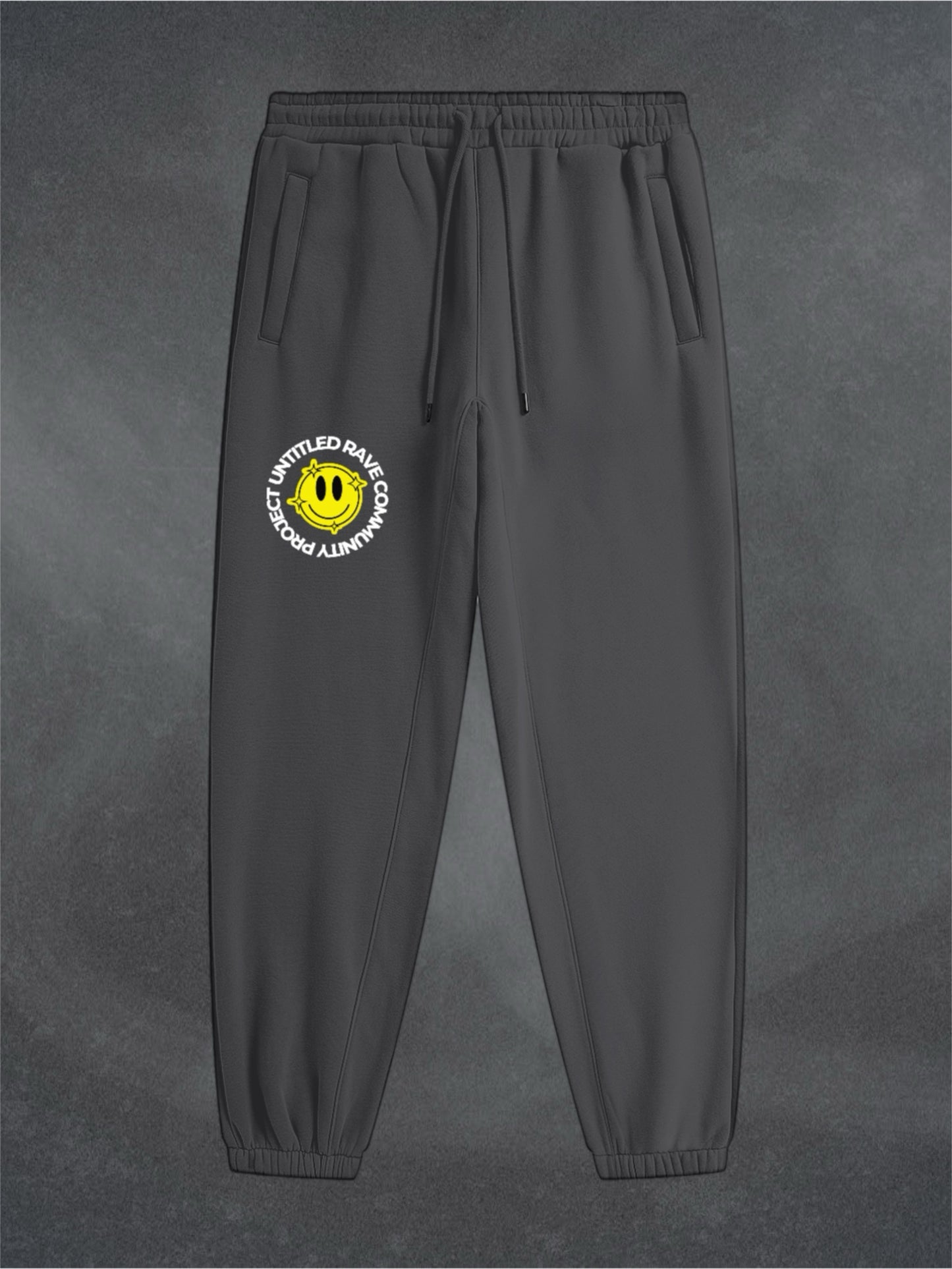 URCP SMILEY FLEECE UNISEX JOGGERS (multiple colours)