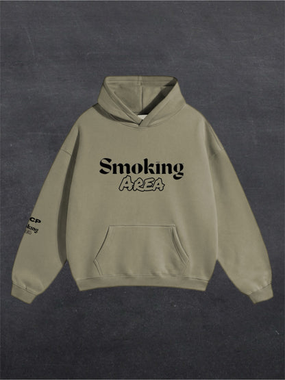 LIGHT SMOKING AREA UNISEX HOODIE - FRONT PRINT (multiple colours)
