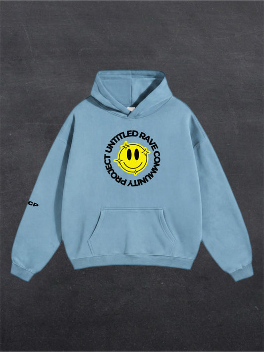 URCP SMILEY UNISEX HOODIE - FRONT PRINT (multiple colours)