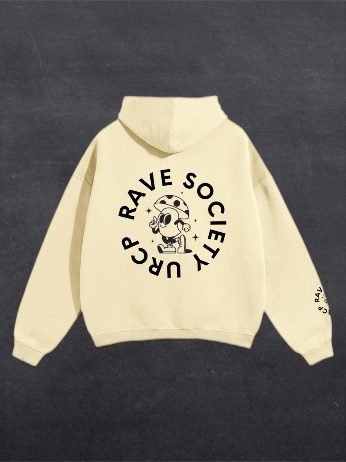 URCP MUSHROOM UNISEX HOODIE - BACK PRINT (multiple colours)