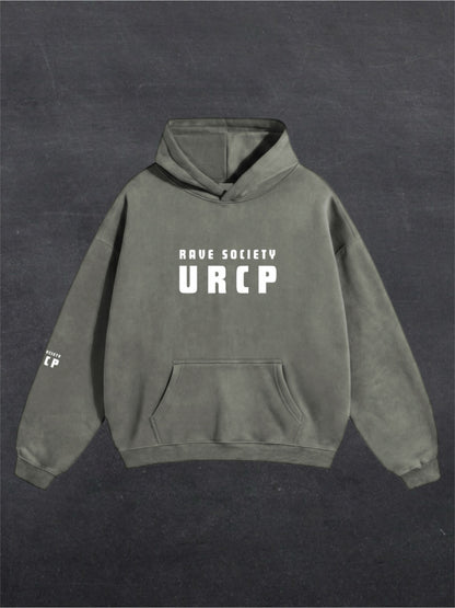 RAVE SOCIETY URCP UNISEX HOODIE - FRONT PRINT (multiple colours)