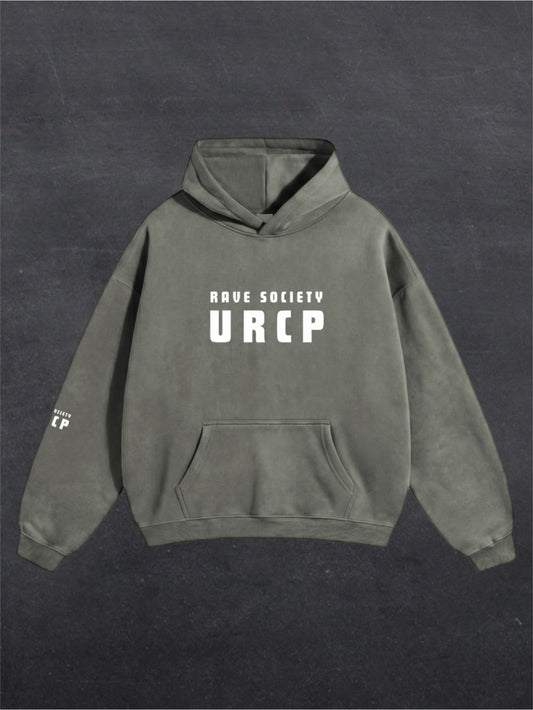 RAVE SOCIETY URCP UNISEX HOODIE - FRONT PRINT (multiple colours)