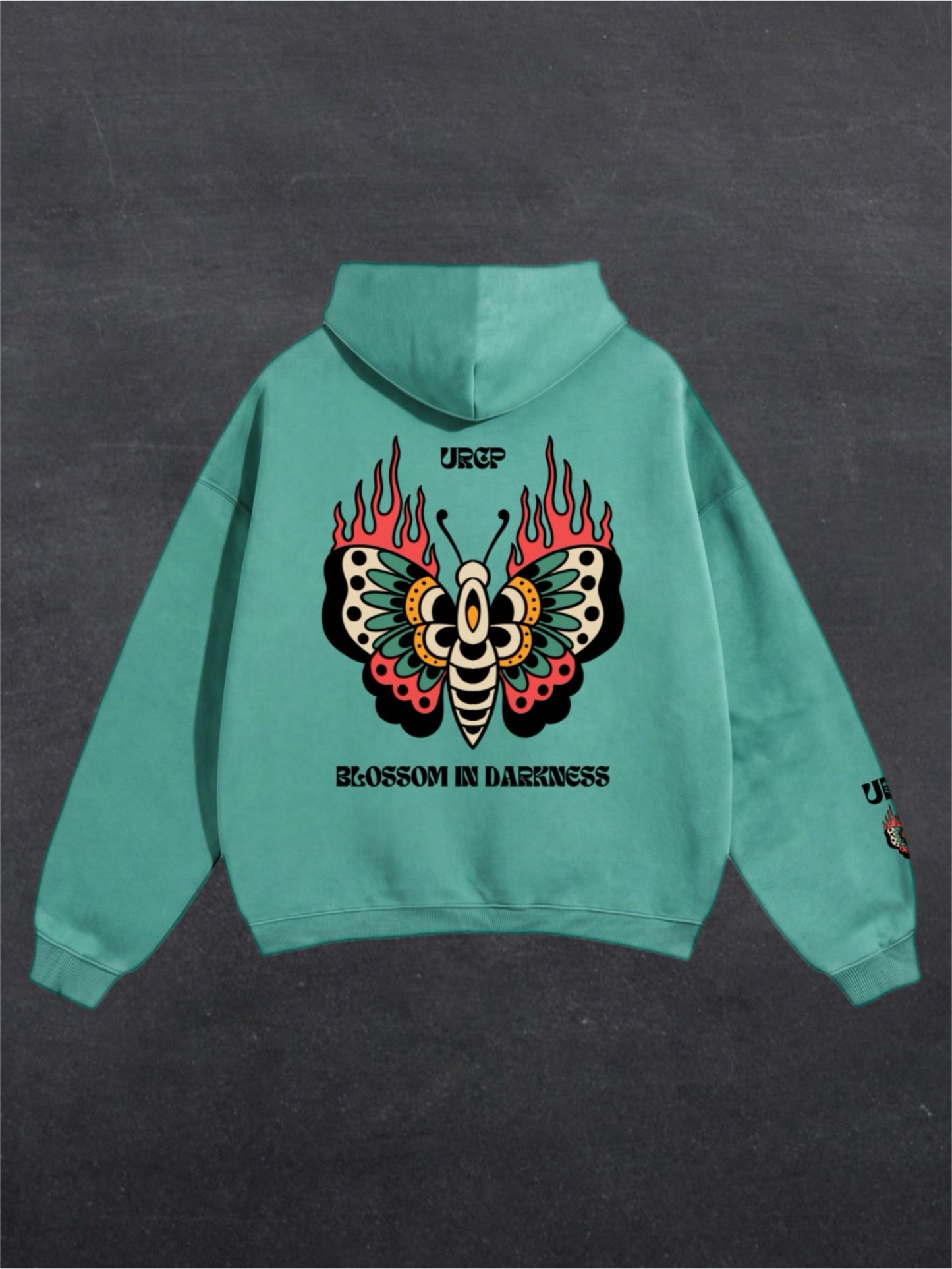 BLOSSOM IN DARKNESS UNISEX HOODIE (back design)