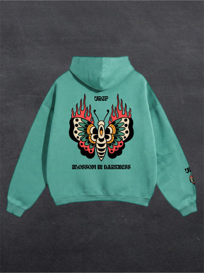 BLOSSOM IN DARKNESS UNISEX HOODIE (back design)