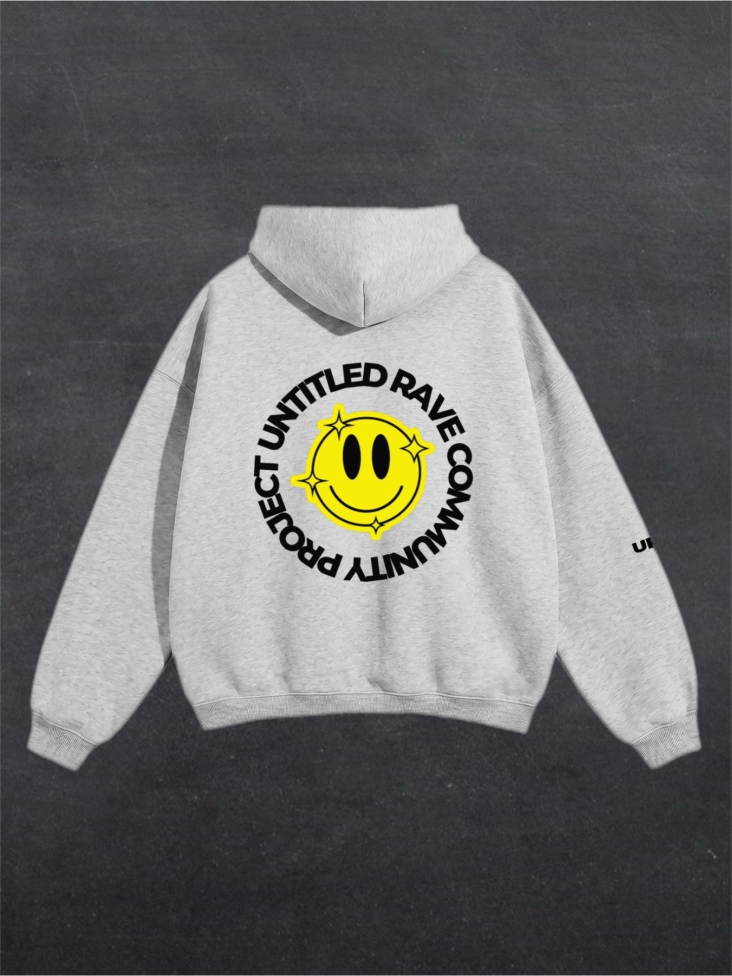 URCP SMILEY UNISEX HOODIE - BACK PRINT (multiple colours)