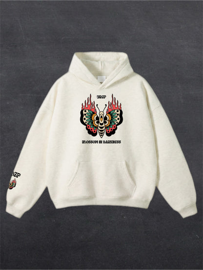 BLOSSOM IN DARKNESS UNISEX HOODIE - FRONT PRINT (multiple colours)