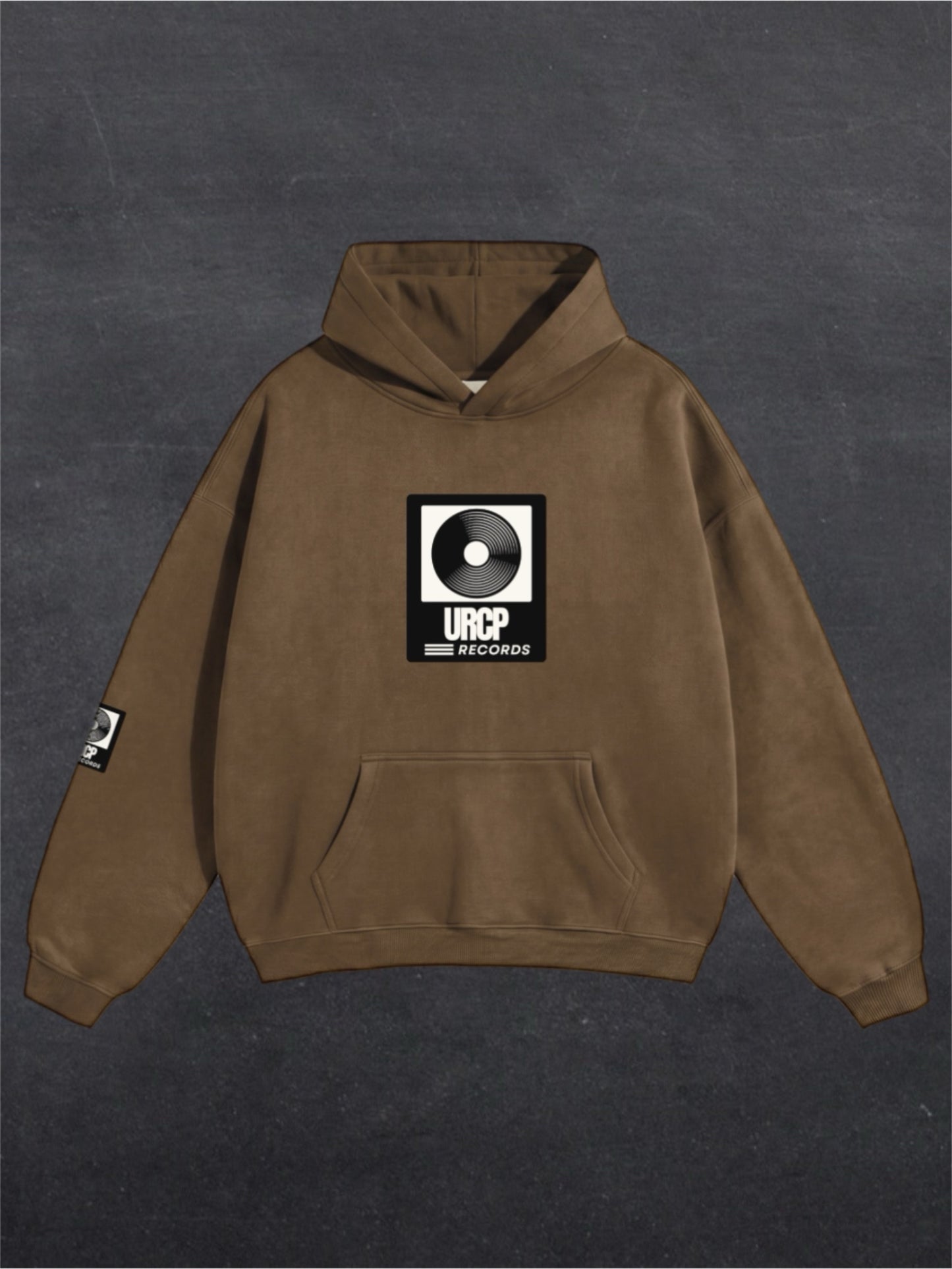 URCP RECORDS UNISEX HOODIE - FRONT PRINT (multiple colours)