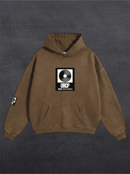 URCP RECORDS UNISEX HOODIE - FRONT PRINT (multiple colours)