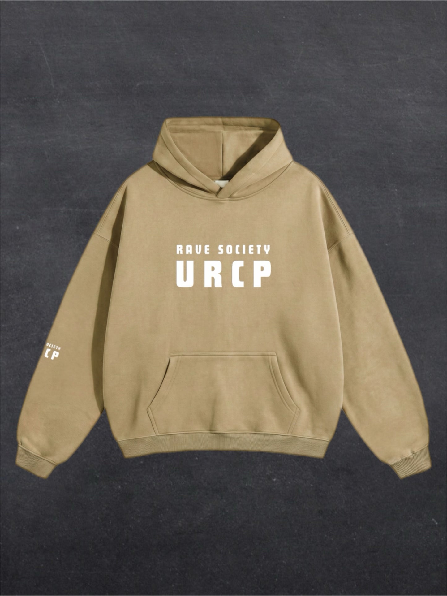 RAVE SOCIETY URCP UNISEX HOODIE - FRONT PRINT (multiple colours)