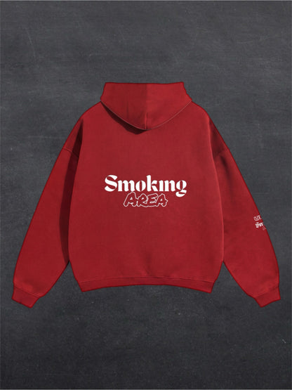 DARK SMOKING AREA UNISEX HOODIE - BACK PRINT (multiple colours)