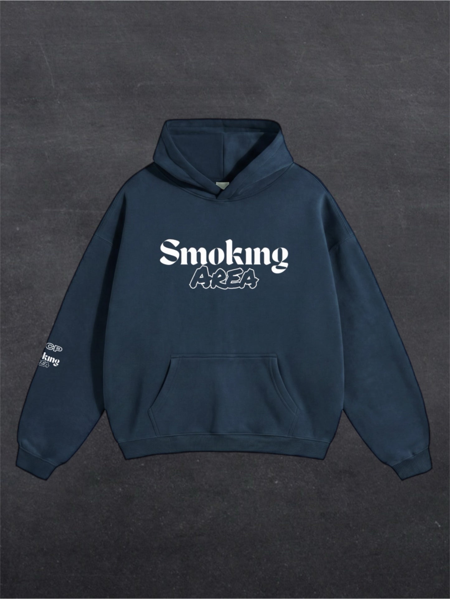 DARK SMOKING AREA UNISEX HOODIE - FRONT PRINT (multiple colours)