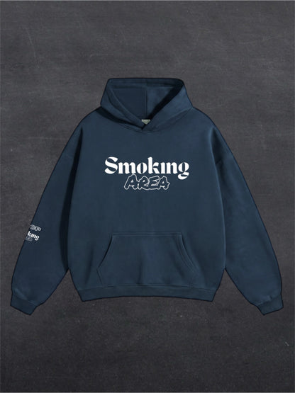 DARK SMOKING AREA UNISEX HOODIE - FRONT PRINT (multiple colours)