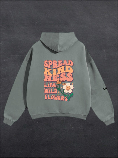SPREAD KINDNESS UNISEX HOODIE - BACK PRINT (multiple colours)