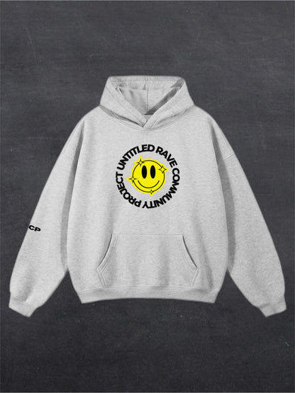 URCP SMILEY UNISEX HOODIE - FRONT PRINT (multiple colours)