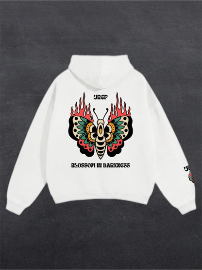 BLOSSOM IN DARKNESS UNISEX HOODIE (back design)